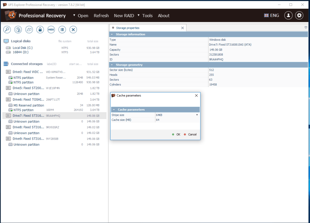 Reading cache properties.